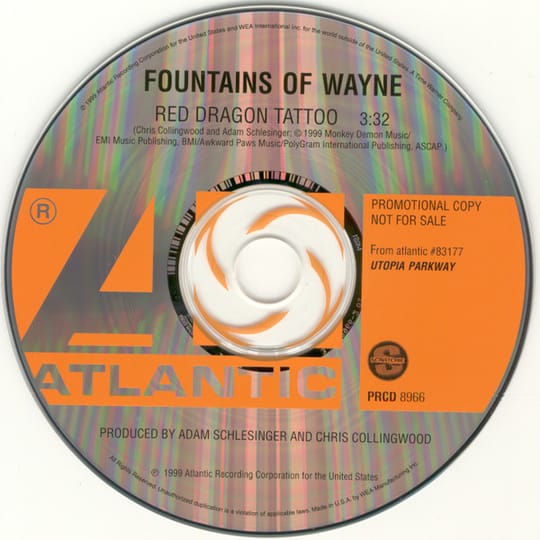 #14: "Red Dragon Tattoo" - Fountains of Wayne